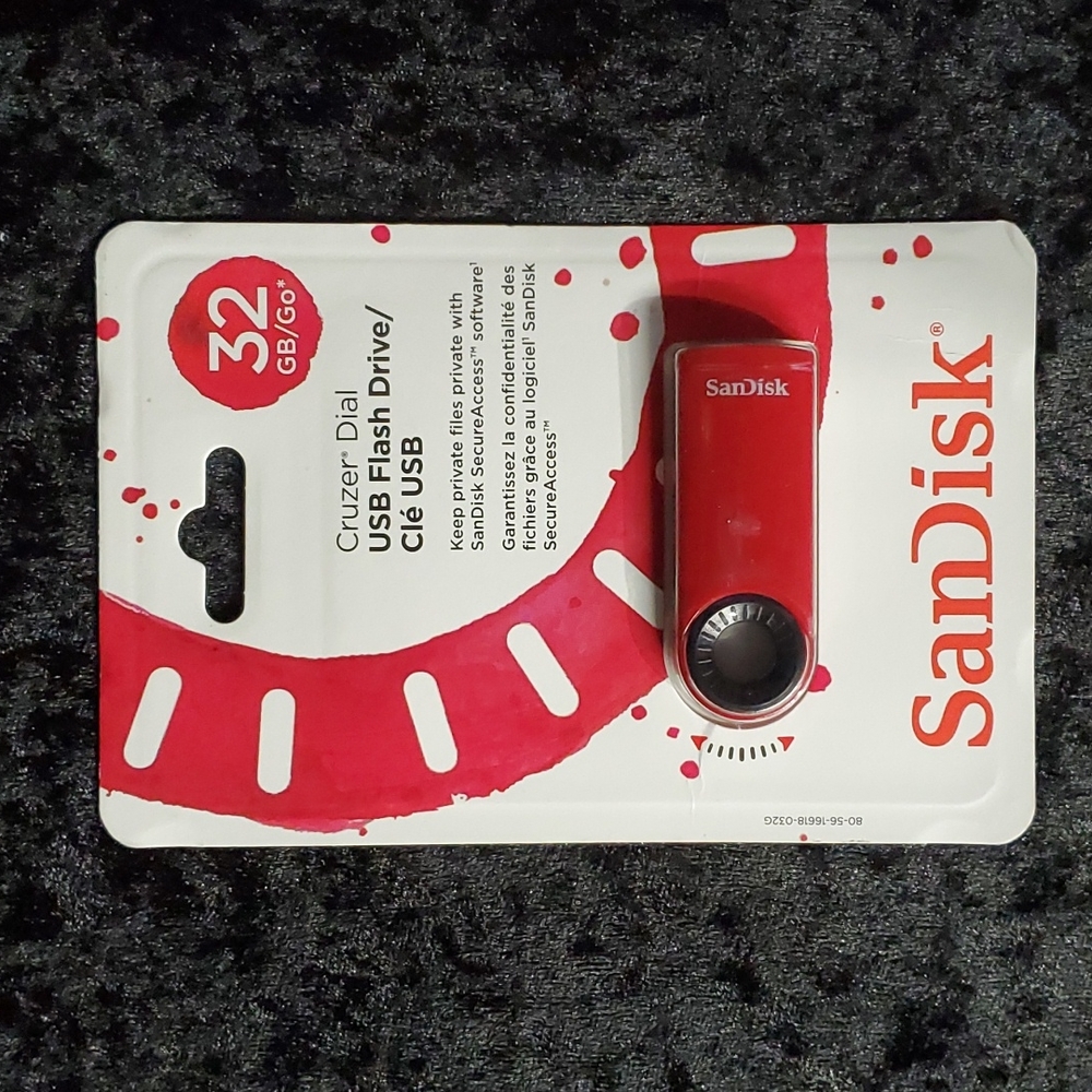 NEW SanDisk  32 GB Cruzer Dial USB Flash Drive